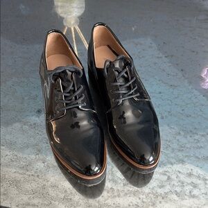 Women’s Patent Leather Platform Oxfords
